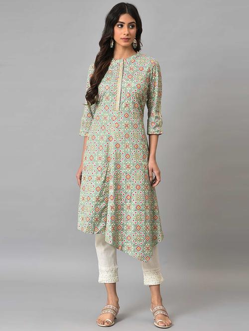 printed kurta pant sets - 19566904 - Very Small Image - 1
