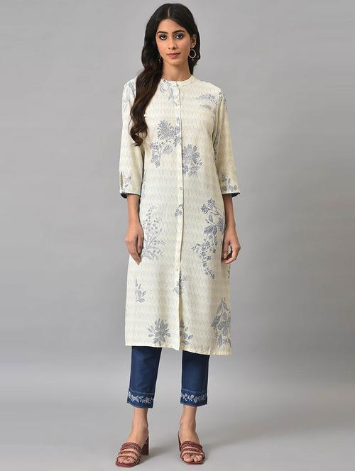 printed kurta pant set - 19566908 - Very Small Image - 1