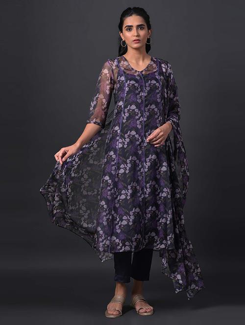 printed kurta pant set - 19566923 - Very Small Image - 1