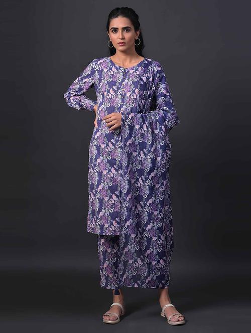 printed kurta pant set - 19566925 - Very Small Image - 1