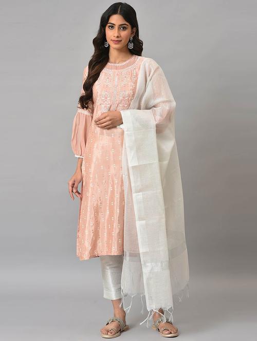 embroidered kurta pant set - 19566942 - Very Small Image - 1
