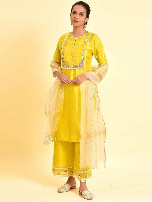 keyhole kurta churidaar set - 19567042 - Very Small Image - 1