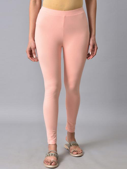 pink cotton blend legging - 19567179 - Very Small Image - 1
