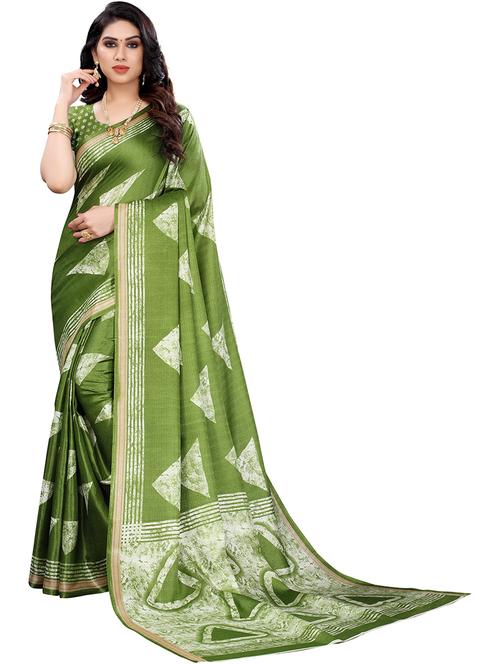 printed bhagalpuri saree with blouse - 19567756 - Very Small Image - 1
