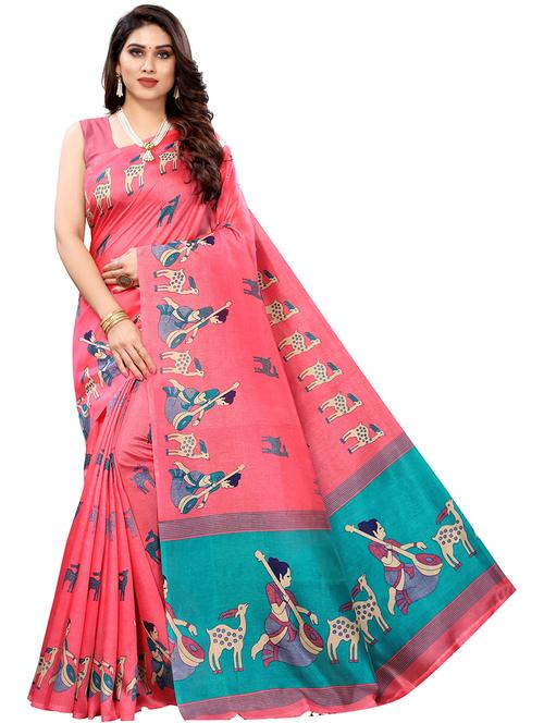 self design printed saree - 19567834 - Very Small Image - 1