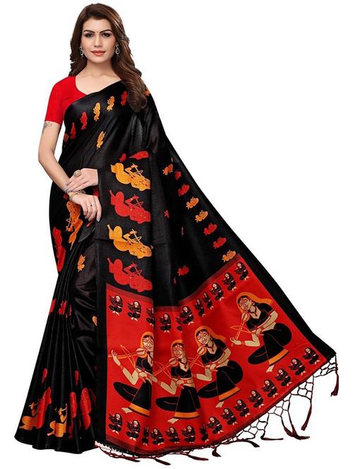 self design woven saree with blouse - 19567880 - Very Small Image - 1