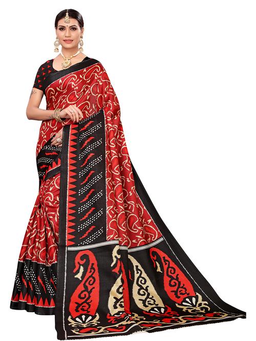 art silk printed saree - 19567890 - Very Small Image - 1