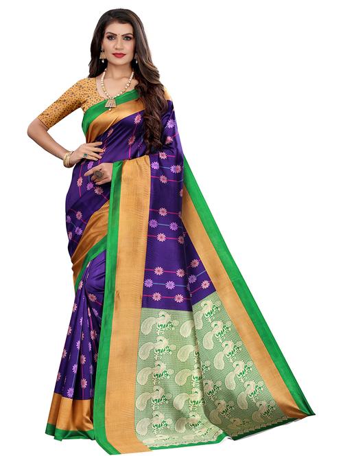 floral printed saree - 19567893 - Very Small Image - 1