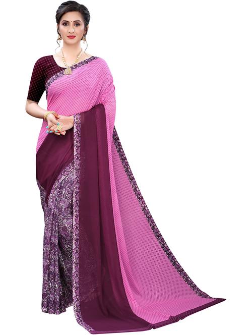 printed half and half saree - 19568127 - Very Small Image - 1