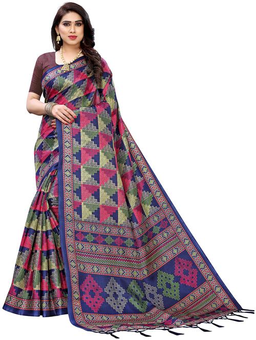 art silk woven saree - 19568561 - Very Small Image - 1
