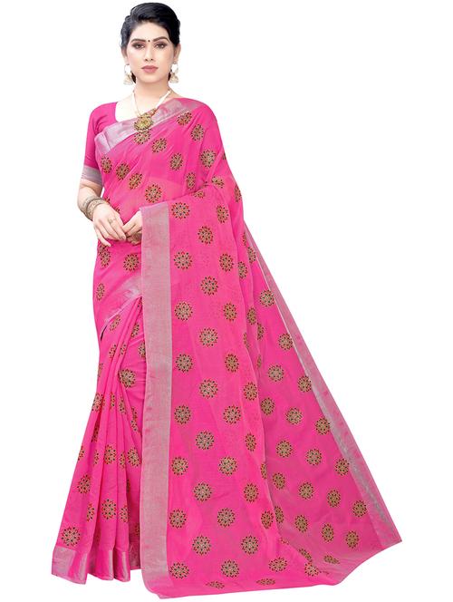 linen woven saree with blouse - 19568566 - Very Small Image - 1