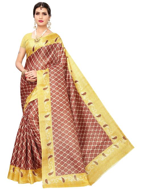 self design printed saree - 19568576 - Very Small Image - 1