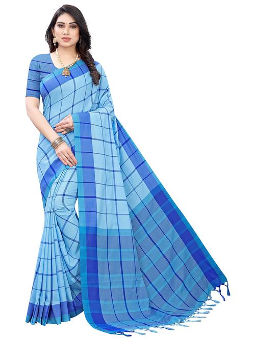 check chettinad saree with blouse - 19568601 - Very Small Image - 1