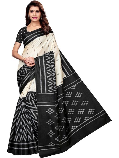 cream art silk woven saree with blouse - 19568929 - Very Small Image - 1