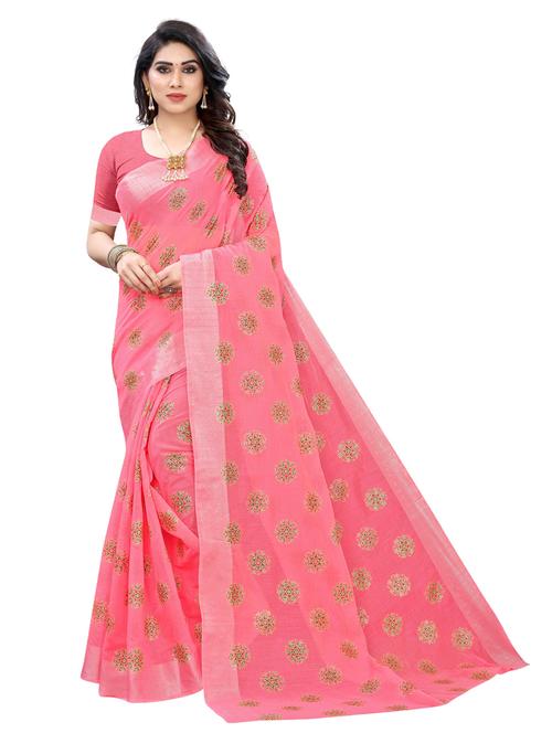 self design woven saree with blouse - 19569232 - Very Small Image - 1