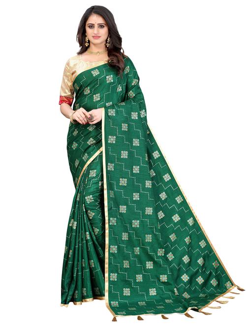 bandhani printed saree - 19569301 - Very Small Image - 1