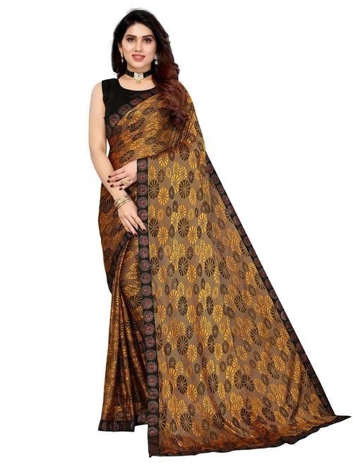 self design printed saree with blouse - 19569355 - Very Small Image - 1