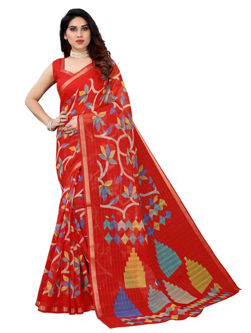 kota doria cotton printed saree - 19569389 - Very Small Image - 1