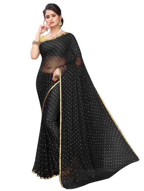 chiffon printed saree with blouse - 19569398 - Very Small Image - 1