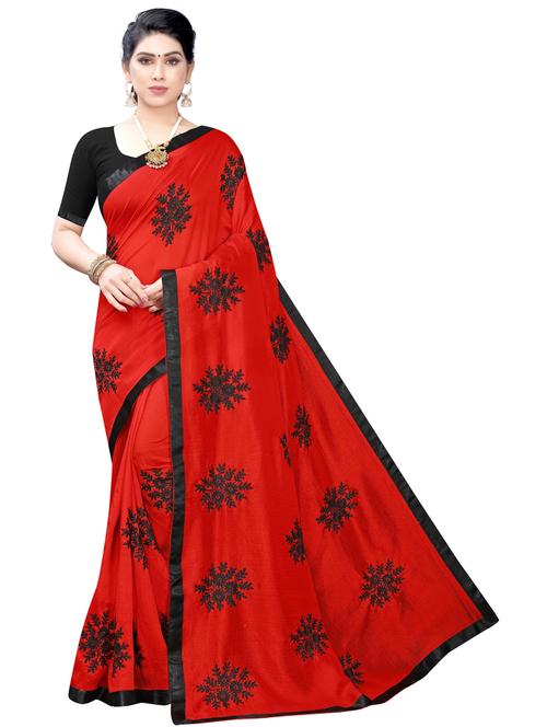 embroidered georgette saree with blouse - 19569409 - Very Small Image - 1