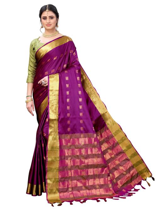 cotton silk printed saree - 19569422 - Very Small Image - 1