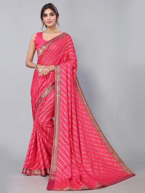 silk blend golden print saree - 19569491 - Very Small Image - 1