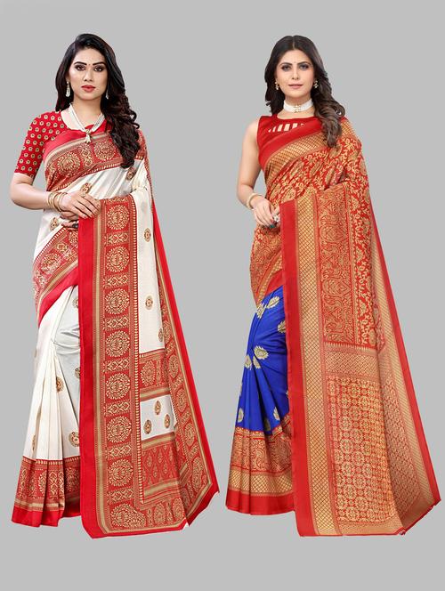arts silk chanderi saree with blouse - 19569871 - Very Small Image - 1