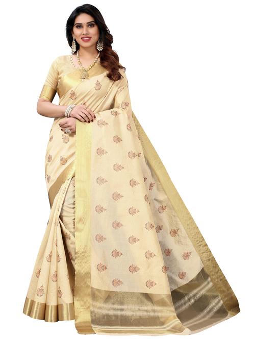 zari work kasavu saree with blouse - 19569955 - Very Small Image - 1