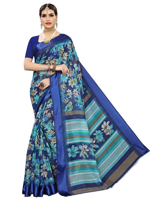 floral printed saree - 19570836 - Very Small Image - 1