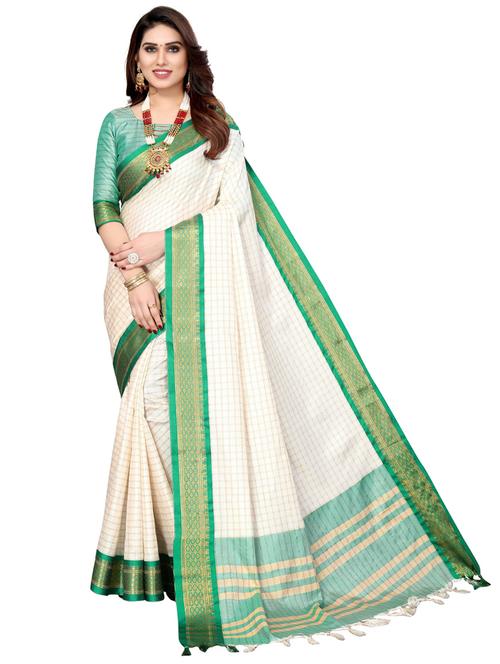 self design chettinadu saree - 19571191 - Very Small Image - 1