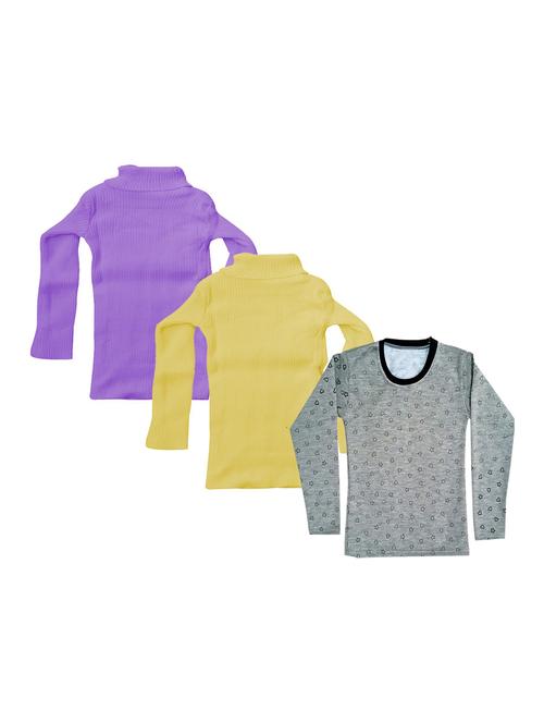 girls pack of 3 tees combo - 19574383 - Very Small Image - 1