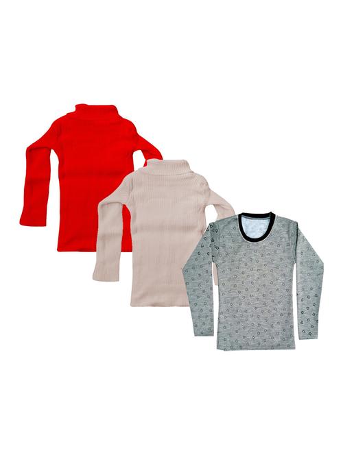 girls pack of 3 tees combo - 19574407 - Very Small Image - 1