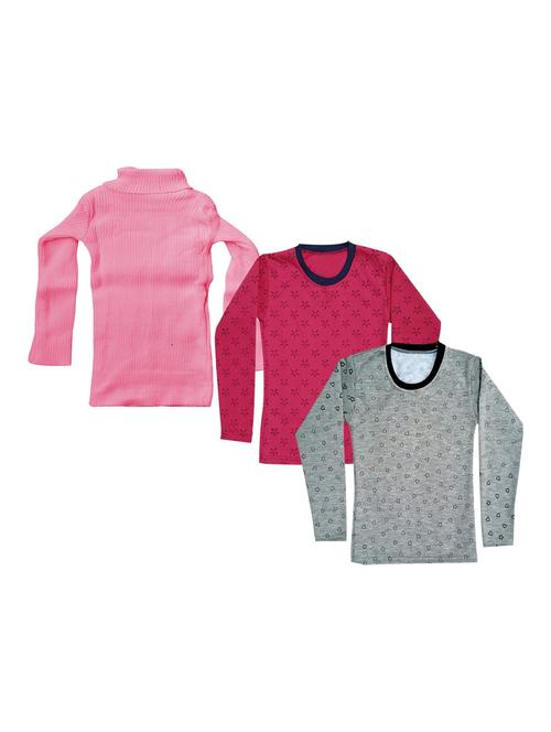 girls pack of 3 tees combo - 19574463 - Very Small Image - 1