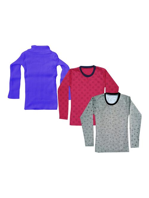 girls pack of 3 tees combo - 19574471 - Very Small Image - 1