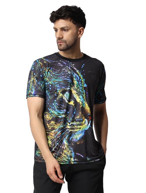round neck printed regular t-shirt - 19574908 - Very Small Image - 1