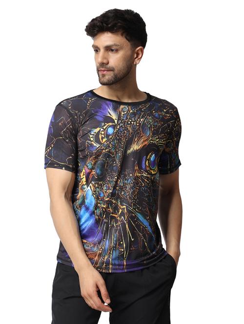 round neck printed regular t-shirt - 19574912 - Very Small Image - 1