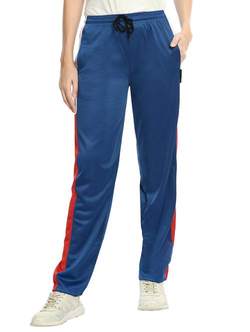 blue colored polyester track pant - 19576419 - Very Small Image - 1