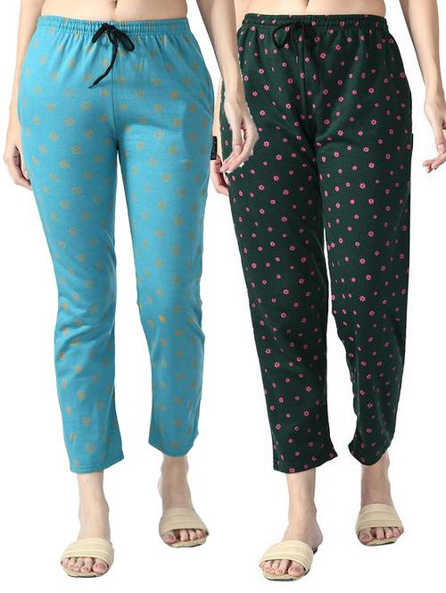 multi colored fleece track pant - 19576491 - Very Small Image - 1