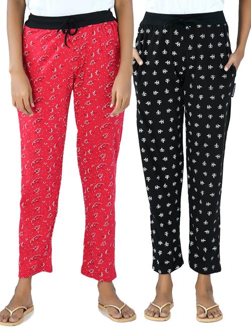 multi colored fleece track pant - 19576604 - Very Small Image - 1