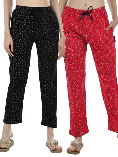 multi colored cotton track pant - 19577009 - Very Small Image - 1