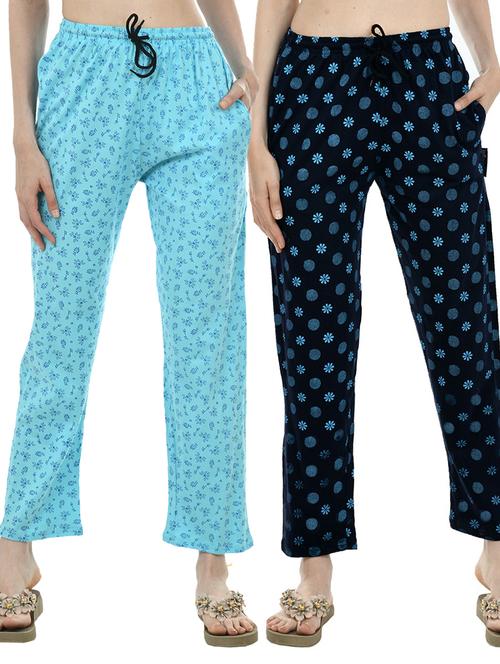 multi colored cotton track pant - 19577037 - Very Small Image - 1