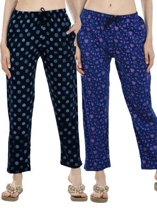 multi colored cotton track pant - 19577061 - Very Small Image - 1