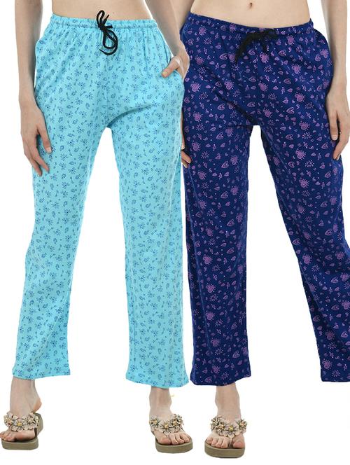 multi colored cotton track pant - 19577069 - Very Small Image - 1