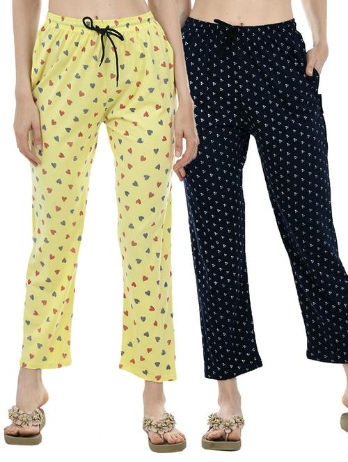 multi colour cotton track pant - 19577169 - Very Small Image - 1