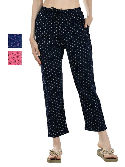 cotton printed track pants combo - 19577249 - Very Small Image - 1