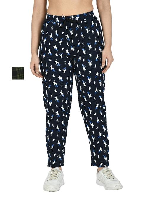 cotton printed track pants combo - 19577535 - Very Small Image - 1
