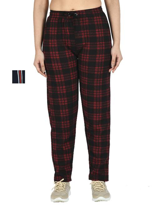 cotton printed track pants combo - 19577599 - Very Small Image - 1