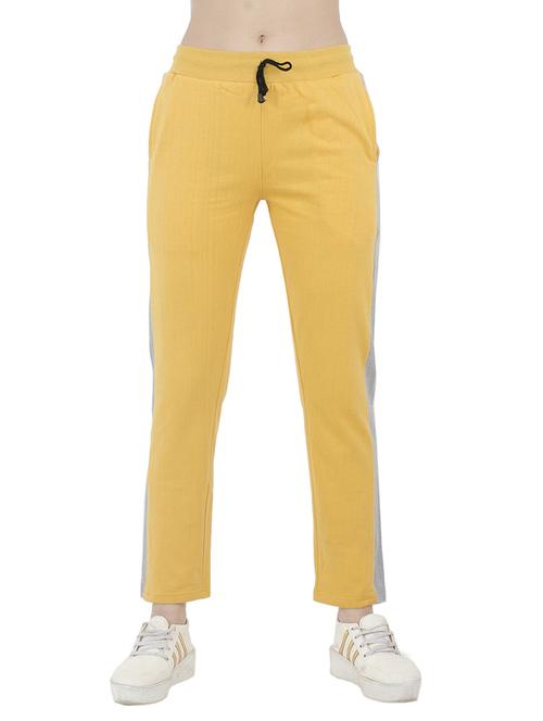 yellow colour fleece track pant - 19577711 - Very Small Image - 1
