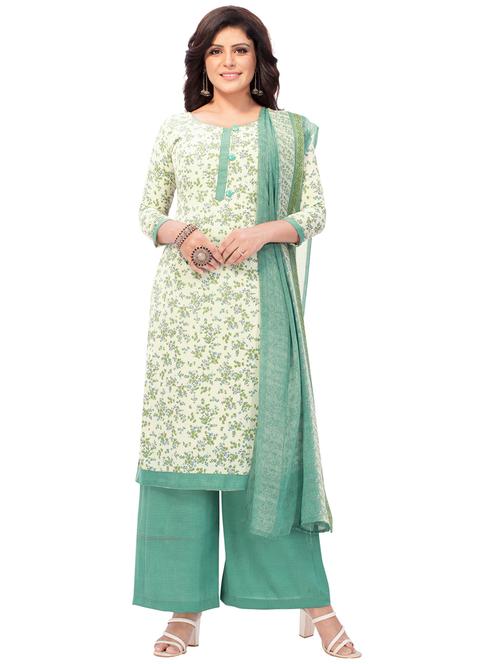 printed unstitched suit set - 19578059 - Very Small Image - 1