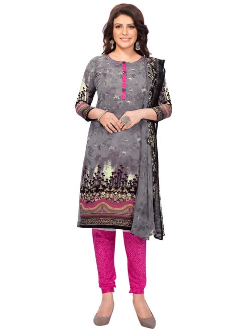 printed unstitched suit set - 19578068 - Very Small Image - 1